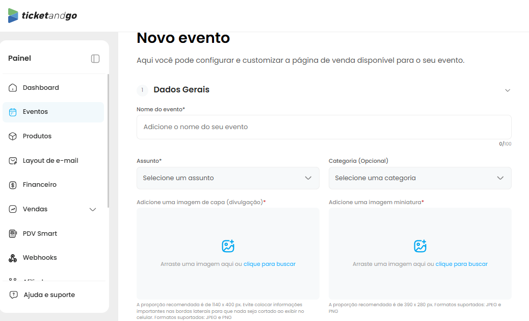 [TICKET AND GO] Como cadastrar evento - Imagem 03.png